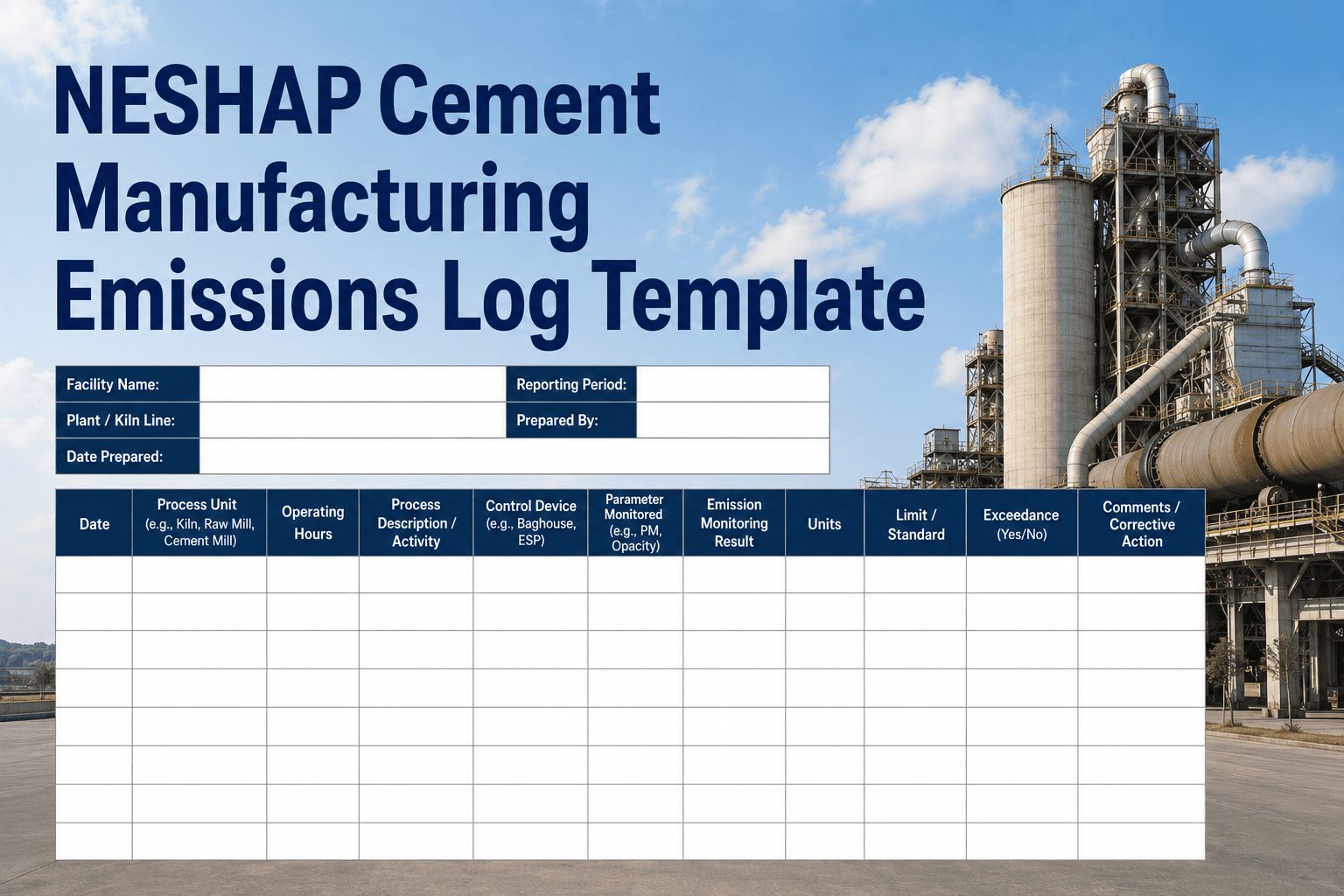 neshap-cement-manufacturing-emissions-log-template