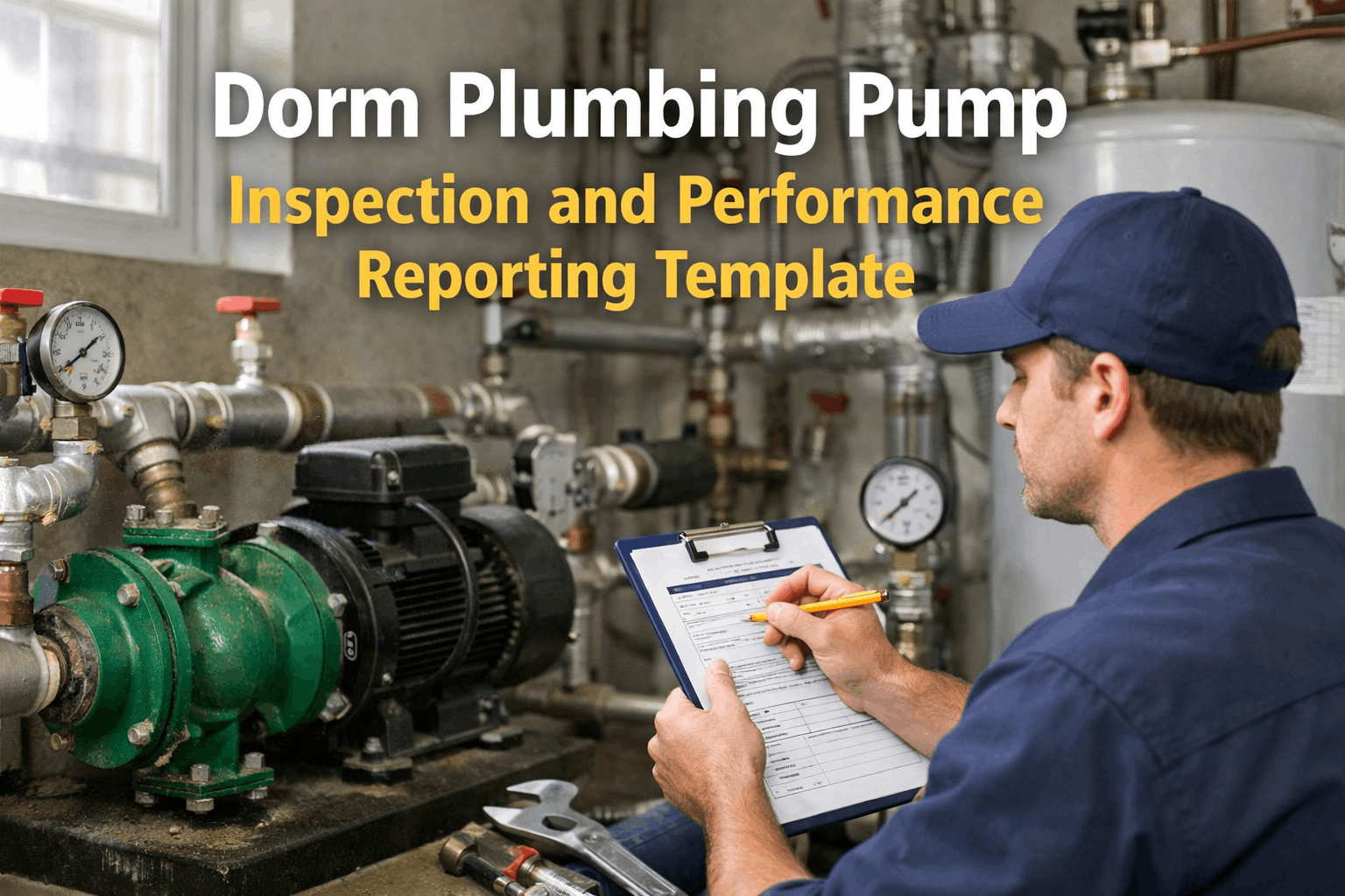 dorm-plumbing-pump-inspection-and-performance-reporting-template
