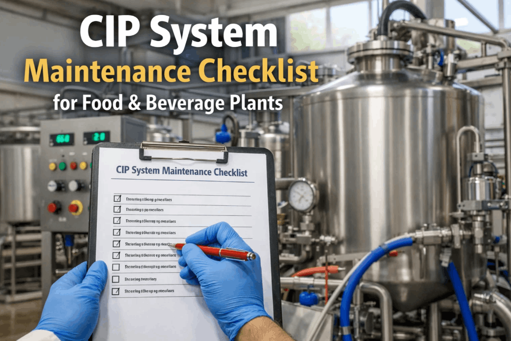 cip-system-maintenance-checklist-for-food-and-beverage-plants