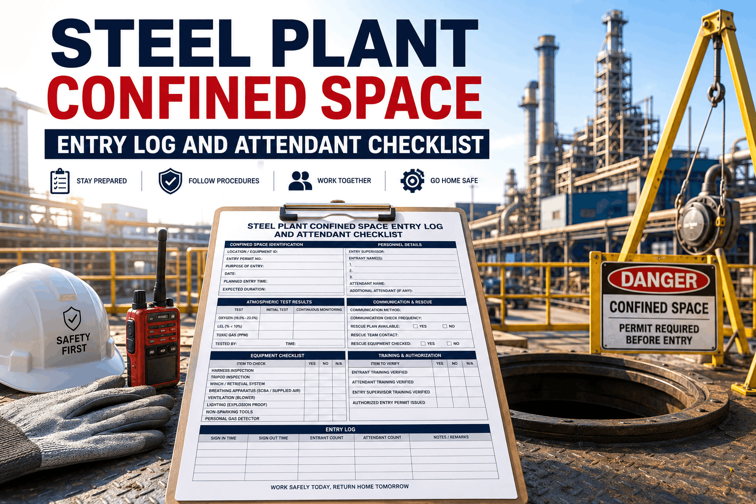 steel-plant-confined-space-entry-log-and-attendant-checklist