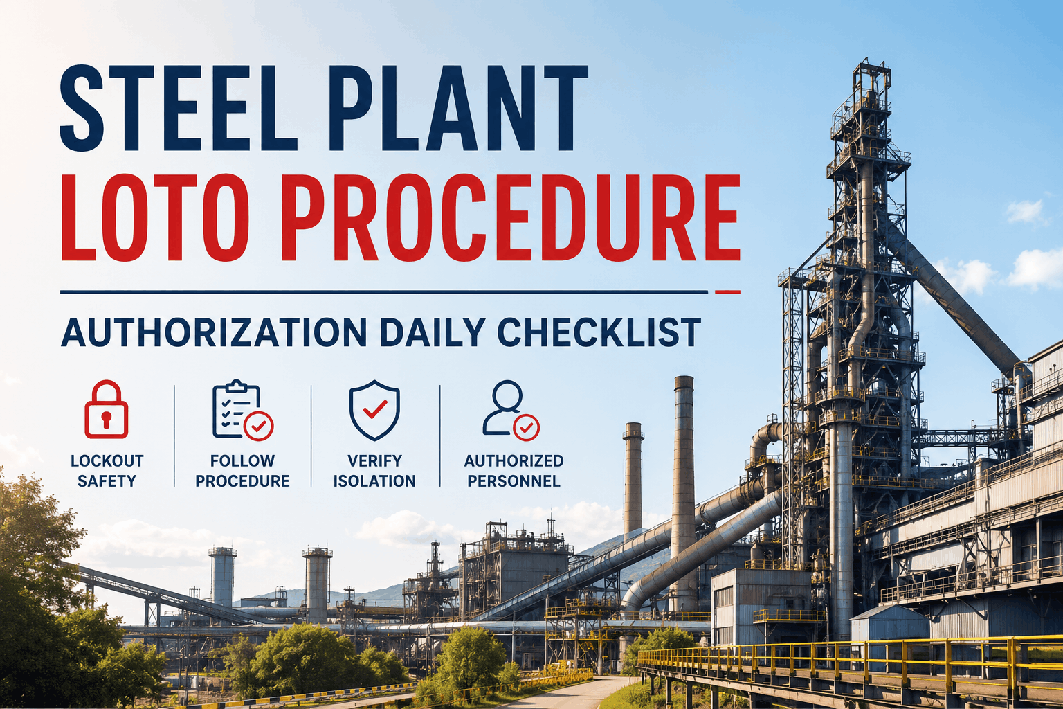 steel-plant-loto-procedure-authorization-daily-checklist
