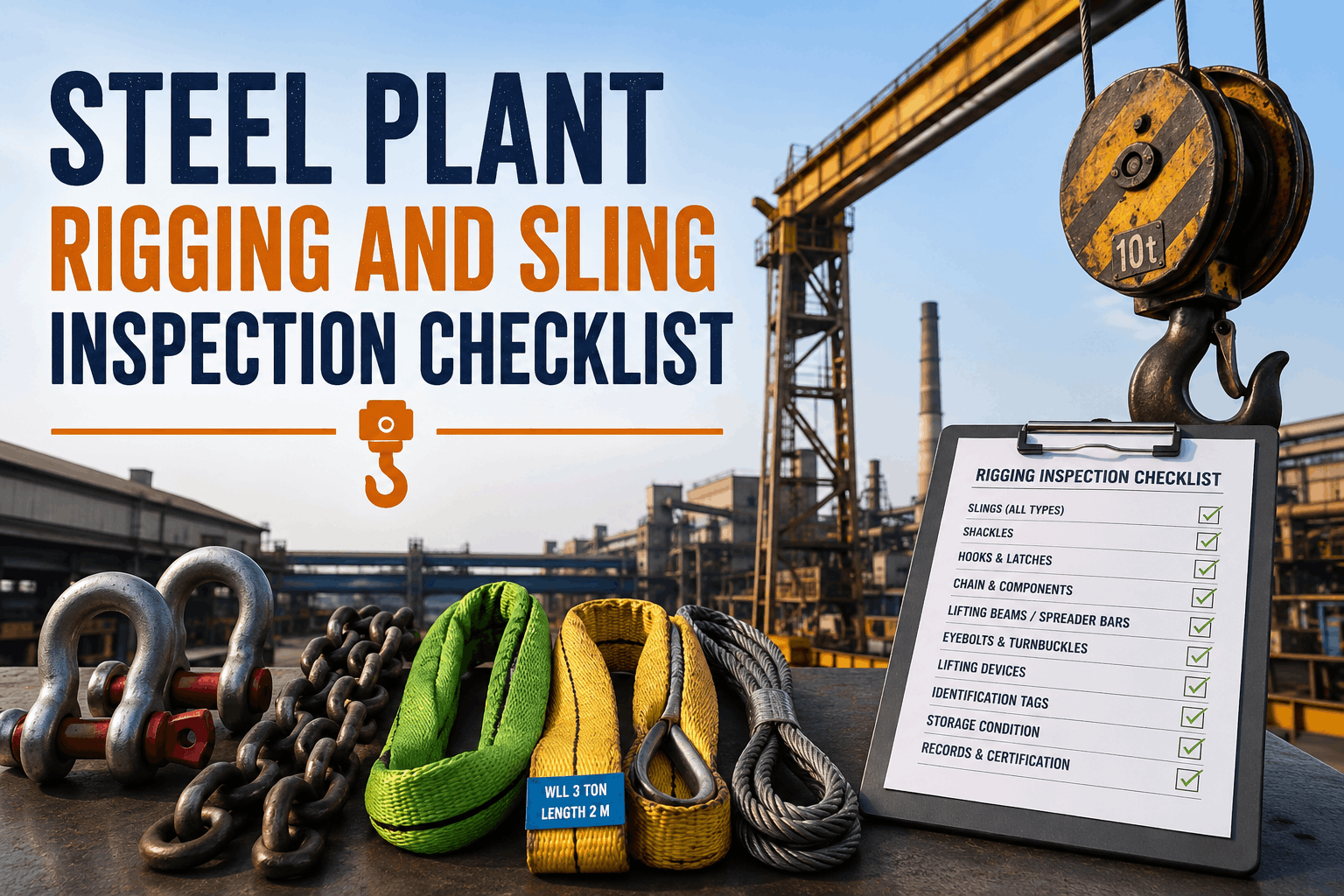 steel-plant-rigging-and-sling-inspection-checklist